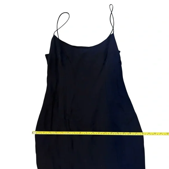 Milly Black Slip Cocktail Dress with Mermaid Hem Size 2